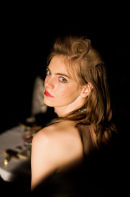 Lady looking over shoulder